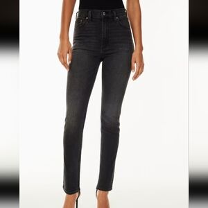 Denim Forum The Lola High-Rise Skinny Jeans Black – Women’s Size 26